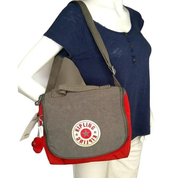 Kipling Kichirou Insulated Lunch Bag Cherry Bold Block - Picture 3 of 4
